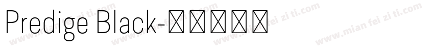 Predige Black字体转换